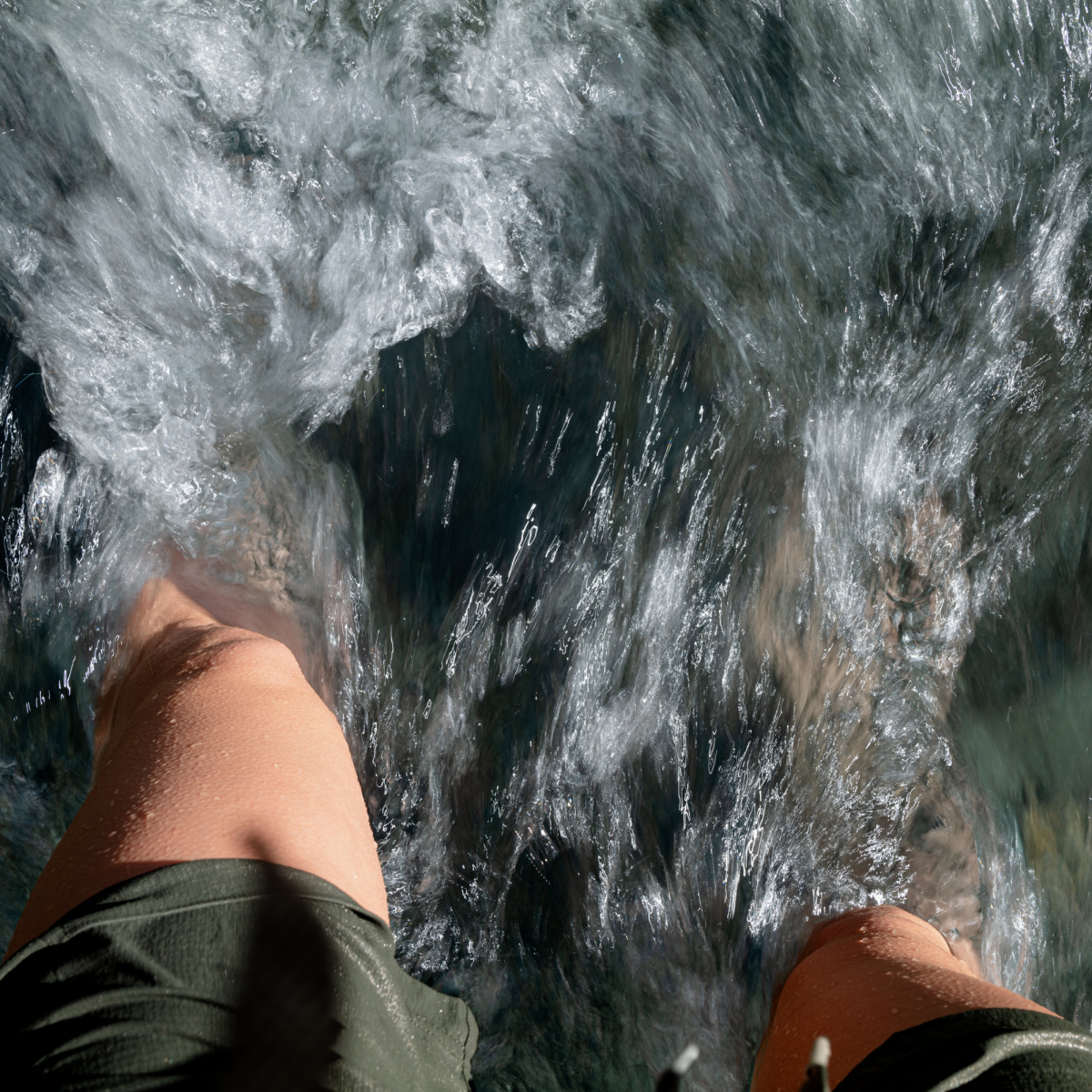 River crossing. Makarora, New Zealand, 2024.